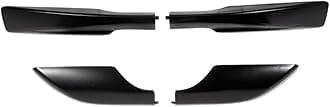 4X End Cover Replace Xa30 Roof Rail Cover Top ABS 4pcs for Toyota for RAV4 2006-2012 Black 160lbs (Maximum Approximately)-Load Capacity PA106589201R