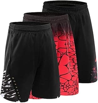 1Bests 3PCS / Set Men's Running Shorts Quick Dry Running Shorts Basketball Pants Sports Pants