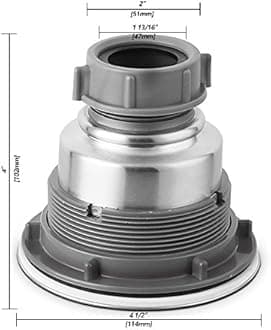 Serene Valley 3-1/2-inch Kitchen Sink Strainer Assembly, 304 Premium Stainless Steel Construction with Removable Deep Waste Basket and Sealing Lid