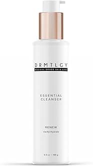 DRMTLGY Essential Facial Cleanser – Gentle Foaming Face Wash with Peptides, Niacinamide & Hyaluronic Acid – Hydrating, Sulfate-Free, All Skin Types, 6.9 fl oz