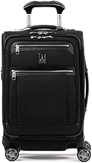 Travelpro Platinum Elite Softside Expandable Checked Luggage, 8 Wheel Spinner Large Suitcase, TSA Lock, Men and Women