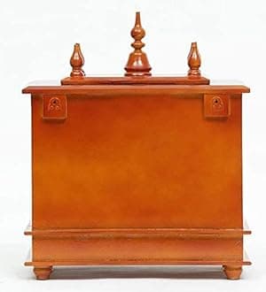 Wooden Temple/Home Temple/Pooja Mandir/Pooja Mandap/Temple for Home (JL NACURAL)