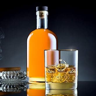 1966 54th Birthday/Anniversary Gift for Men/Dad/Son, Vintage Unfading 24K Gold Hand Crafted Old Fashioned Whiskey Glasses, Perfect for Gift and Home Use - 10 oz Bourbon Scotch, Party Decorations