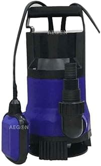 Aegon ASP750 1HP 750W Submersible Sewage Pump with Float Switch | IPX8 Waterproof | 12000 LPH High Flow | Drainage & Waste Water Pump