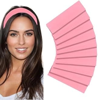 Styla Hair Headbands for Women Stretch Fashion Head Bands 10 Pack Non-Slip Head Wraps Great for Spa, Sports, Yoga, Pilates, Running, Gym Headband, Workouts (Pink)