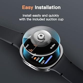 JETech Screen Protector for Samsung Galaxy Watch 8 40mm, Tempered Glass Anti-Scratch, HD Clear, 3 Pack