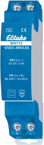 Eltako Wide Range Switch 12 V DC 6 W/0,5 A Wide-Range Switching Power Supply