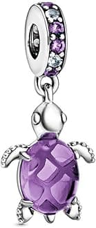 9 Pack Silver Spacer Beads Charms fit Pandora Bracelet, Heart Beads DIY Jewelry Gifts Women