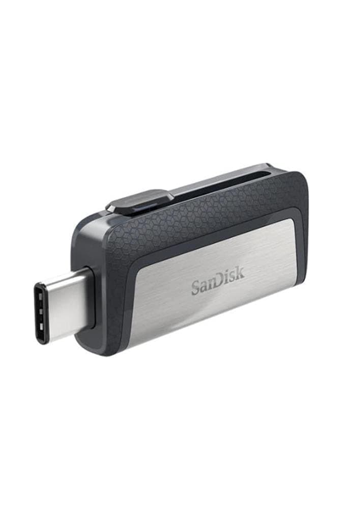 SanDisk Ultra 64 GB Dual Type-C USB 3.0 Flash Drive, Silver
