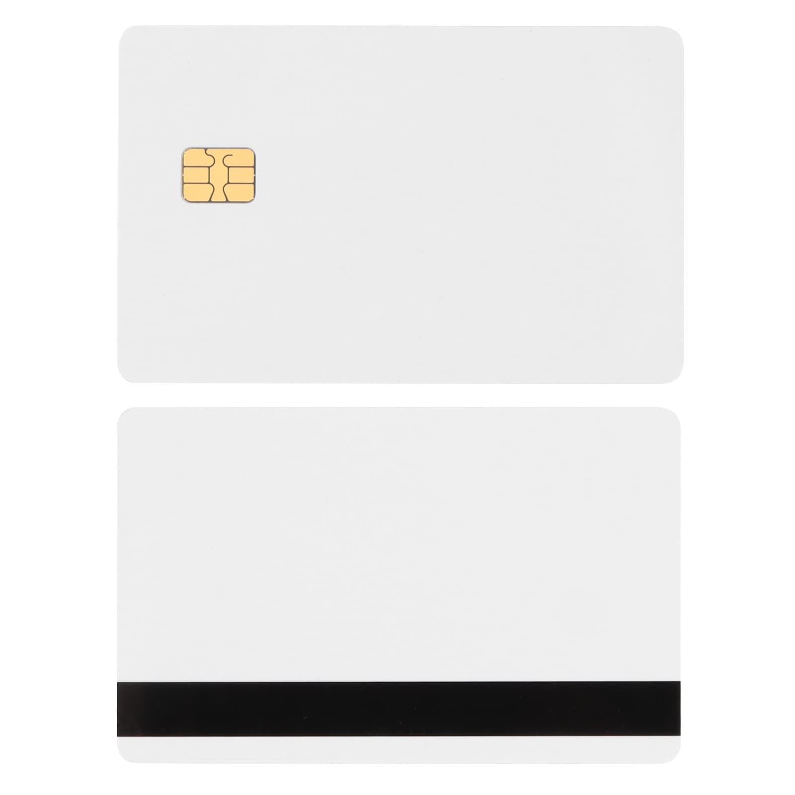 10 Pack SLE4442 Chip Cards with 2 Track 8.4mm HICO Magnetic Stripe