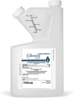 Gravex 20EW Fungicide (16 oz) - Myclobutanil 19.7% - Systemic Fungus Control for Lawns, Landscapes, & Greenhouses - Brown Patch, Anthracnose, Powdery Mildew, Scab, Rust, Red Thread, Black Spot