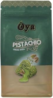 Oya Pistachio Choco Roll 200 Gram with Yummy Cream from Dubai| Diwali Gift Box | Classic Delicious Wafer Roll Sticks with Pistachio Dry fruits and Cocoa Cream, Smooth Crunchy Snacks, Biscuits, Sweet Treats for Kids and Adults | A delicious snack for a cozy tea time or coffee break | The assorted set is perfect for parties, family gatherings, or as a sweet gift for someone special | A sweet gift for chocolate enthusiasts | Imported from UAE. Delicious Mouth Melting Chocolate