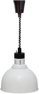 JIAWANSHUN C Type Food Warmer Lamp Food Heat Lamp Warmer with Lamp 250W 250mm (White)