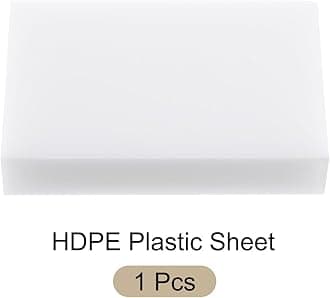114 x 76 x 20mm HDPE Plastic Sheet, High Density Polyethylene Sheet Cutting Board White Solid Block, [for Marine, DIY, Home Floor]