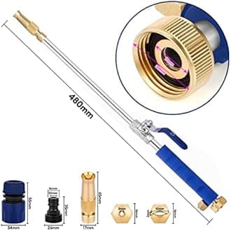 Lalafancy Pressure Washer Wand for Garden Hose Jet Nozzle Hydro Jet Washer Tools Quick Connect to Power Washer for Car Pet Window Washing and Patio Garden Watering