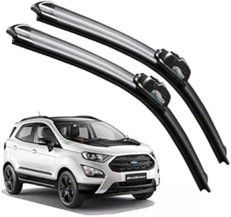 CARNYX Frameless Windshield Wiper Blades, Front Car Wipers Set of 2, Noise-Free, Durable Performance Compatible with (EcoSport (Model : 2014-2019) (D-22,P-16))