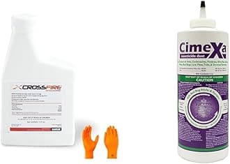 Crossfire Liquid 13 oz & CimeXa Dust Insecticide - Bed Bug, Flea, Tick Control