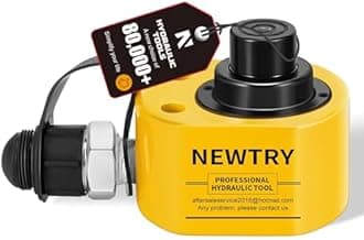NEWTRY 20 ton Low Profile Hydraulic Ram Jack Multi-Section Stoke 30mm(1.18 inch) Mini Protable Hydraulic Cylinder Industrial Super Thin Lifting Jack, not for Car (20T)