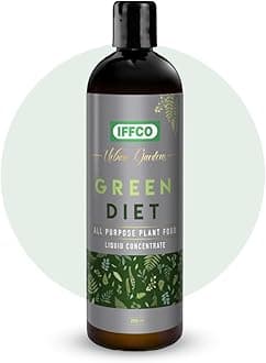 IFFCO Urban Gardens - Green Diet - 500 ML - Organic Plant Food For Potted Indoor & Outdoor plants, Balanced Macro & Micro Nutrients, Water Soluble (500 Ml)