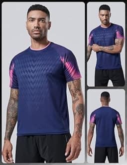 Liberty Imports Men's T-Shirts Athlétiques À Manches Courtes Et Col Rond T-Shirt