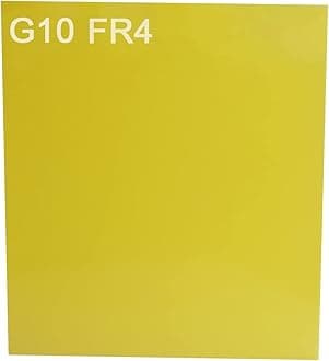 2pcs G10 FR4 Sheet Fiberglass Panel, 3D Printer Build Surface Plate Semi-Flexible Sheet, 300x335x1.5mm Yellow