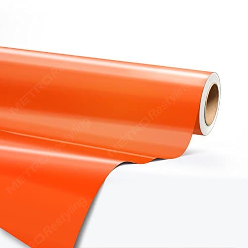 5ft x 40ft (200 Sq/ft) Hexis GLOSS ORANGE RED Vinyl Car Wrap Film | HX20165B