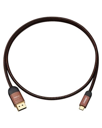 Zeskit X-Tech 80Gbps 16K Bi-Directional Certified USB-C to Displayport 2.1 Cable, DP2.1 DP80 (3ft/1m)