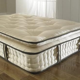 SANA SLEEP 6FT Super King Size Superior Comfort Pocket 3000 Series Spring Pillow Top Mattress