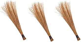 Nextone Brooms Jhadu Porakes Naadan Chool cheepurtu savarani Pack of 3 Coconut Floor Garden Outdoor Cleaning Natural and Pure Bamboo Seek Coconut Jhadu Brooms Stick Teela Nariyal Jhadu Large Size