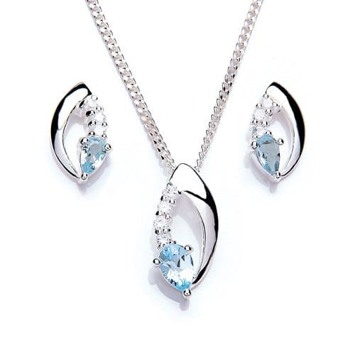 MiChic Pendant and Earring Set with 46 cm Chain