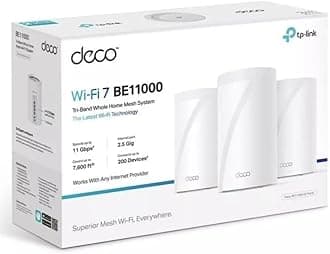 TP-Link Deco BE11000 Multi-Gig - Wi-Fi-7 All-Home Mesh System (3-Pack) - White