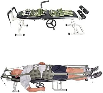 Massage Table Portable Massage Bed, Back Lumbar Traction Device for Bed, Massage Bed Table Cervical and Lumbar Traction Bed Body Stretching Device Equipment Double the comfort