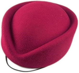 YING LANWool Cap Stewardess Pillbox Hat Teardrop Fascinator Base Sweet Design