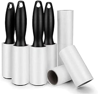 480 Sheet Extra Sticky Lint Roller - Pet Hair Remover for Clothes - 4 Handles + 8 Refills