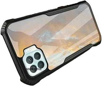 MOBILOVE Back Cover for Oppo F17 Pro | Four Corner Hybrid Soft PC Anti Clear Gel TPU Bumper Case [Shock Proof] [Anti-Slip] [Scratch Resistant] (Black)
