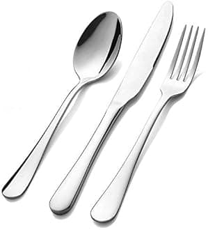 Silverware Set,SHARECOOK 20-Piece Stainless Steel Flatware Set,Kitchen Utensil Set Service for 4,Tableware Cutlery Set for Home and Restaurant, Dishwasher Safe