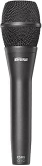 Shure KSM9-CG KSM9/CG Dual-Pattern Condenser Handheld Vocal Microphone, Charcoal Grey
