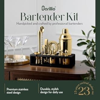 Bartender kit Black Stand Gold Tools…