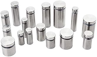 Global Indus19 Multipurpose Stainless Steel Spacers/Fasteners/Standoffs for Industrial Applications and Home Improvement of Size: 1/2" (Diameter) x 1" (Length) Inches, Pack of (4), Set (2)