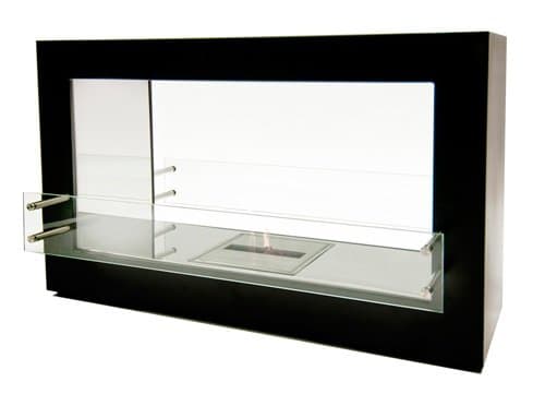 Bioflame Argento Double Sided 15500BTU Freestanding Fireplace