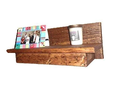 19" Wooden Wall Shelf Hidden Compartment