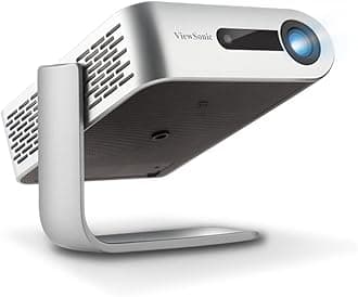 ViewSonic M1 Portable LED Projector for Home & Family Entertainment with Harman Kardon Audio,Silver