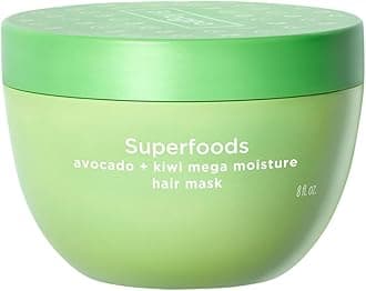Briogeo Superfoods Avocado + Kiwi Mega Moisture Hair Mask | Protein-Free Deep Conditioning Treatment for Dry Hair| Silicone-Free | Vegan & Cruelty-Free