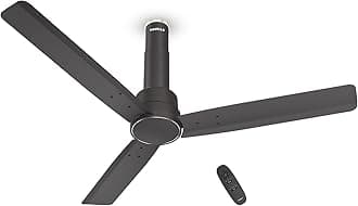 1200mm Elio BLDC Ceiling Fan | Remote Controlled, High Air Delivery Fan | 5 Star Rated, Upto 60% Energy Saving, 2+1* Year Warranty | (Pack of 1, Smoke Brown)