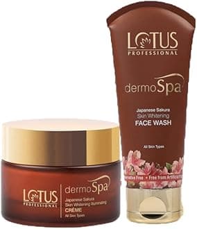 Lotus Professional dermoSpa Japanese Sakura Day Cream_50 + Face Wash_80g (Set Of 2)