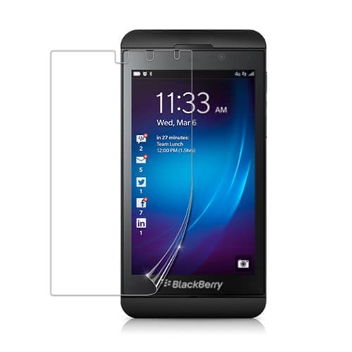 Premium Shock Absorption front Screen Protector for Blackberry z10 90% strong as temper glass screen protector STONESHIELD