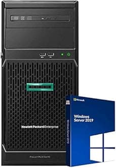 HP ProLiant ML30 Gen10 Tower Server Bundle with Intel Xeon E-2224, 64GB DDR4, 8TB SSD, RAID, Windows Server 2019