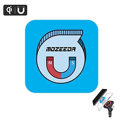 Powerful Mount Magnet Plate For Wireless Charger,MOZEEDA Thin 0.8mm Smart Magnetic Patch Pad For Magnetic Wireless Car Charger and Phone Car Mount Holder Cradle(1 PC Rectangle)