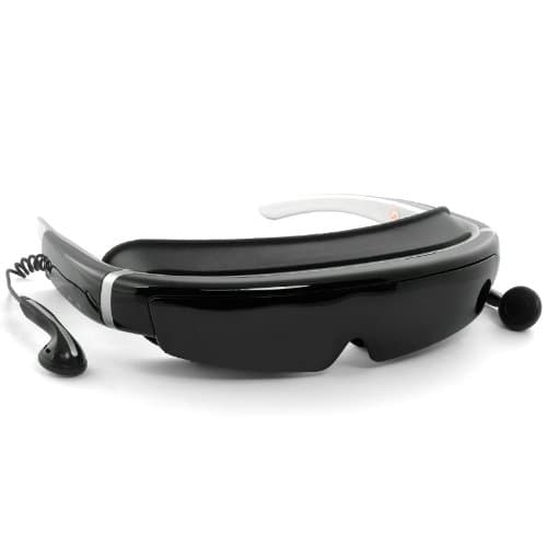 3D Virtual Screen Video Glasses - 98 Inch Virtual Screen, 16:9, FHD 1080p, Built-in 8GB Flash Memory, AV In