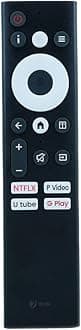 7SEVEN® Compatible with Haier Google Tv Remote Original W400G Series LE32W400G LE43W400G LE43W4000 LE43A900UG LE43G600UG Model Suitable for Smart LED FHD HD Ready Television - Non Voice Command